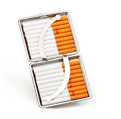 Leather Metal Holder Smoke Tobacco Storage