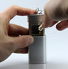 Silver Square Portable Pocket Tobacco Ashtray
