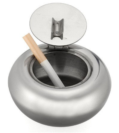 1pc All Stainless Steel Cigarette Ashtray