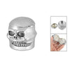 Silver Tone Skull Shaped Tobacco Grinder